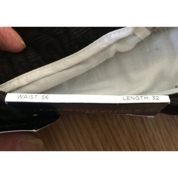 Canyon Ridge Pants Mens Corduroy Size 56/32 Black 100% Cotton Dressy Pants - Picture 4 of 9